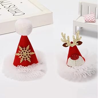 Amazon | LUCHUAN クリスマスヘアクリップ クリスマス サンタ